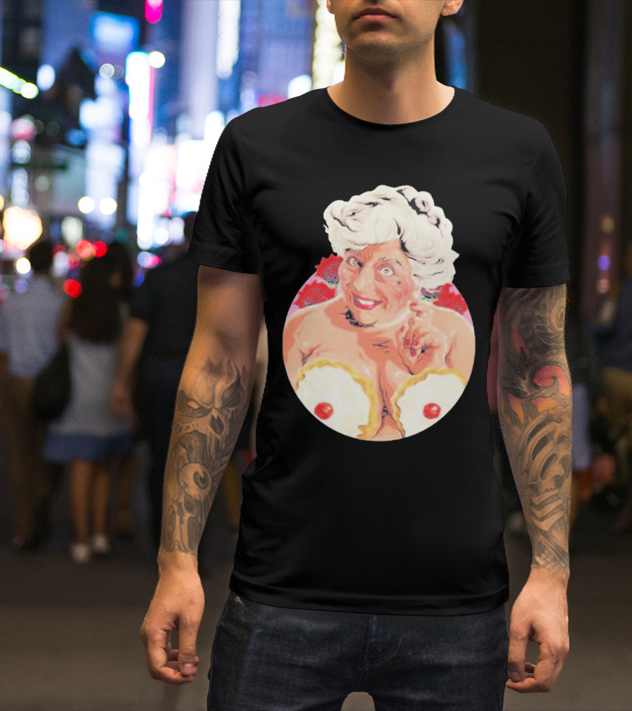 Miriam Saucy Grandma With Cake Pops And Roses T-Shirt