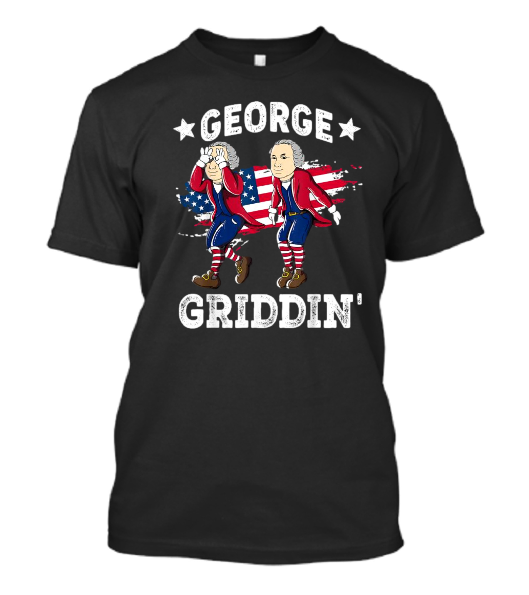 George Washington Griddy Dance 4th Of July Griddin' T-Shirt