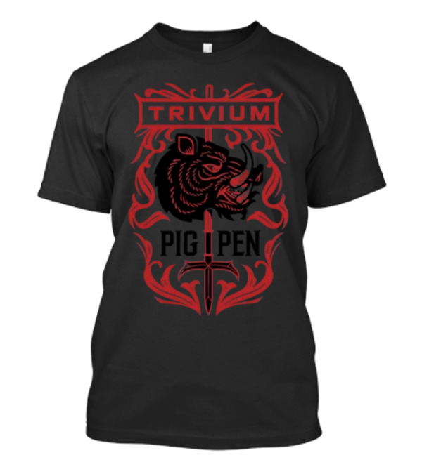 Trivium Pigpen Boar And Sword Emblem T-Shirt