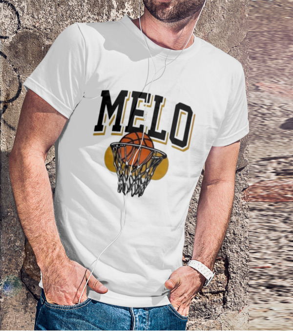 Melo Los Angeles Basketball Hoop Net Iconic T-Shirt