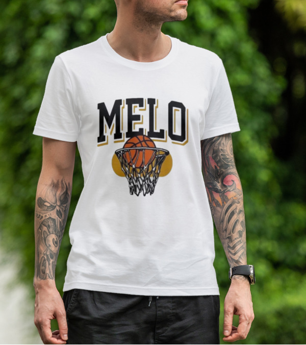 Melo Los Angeles Basketball Hoop Net Iconic T-Shirt