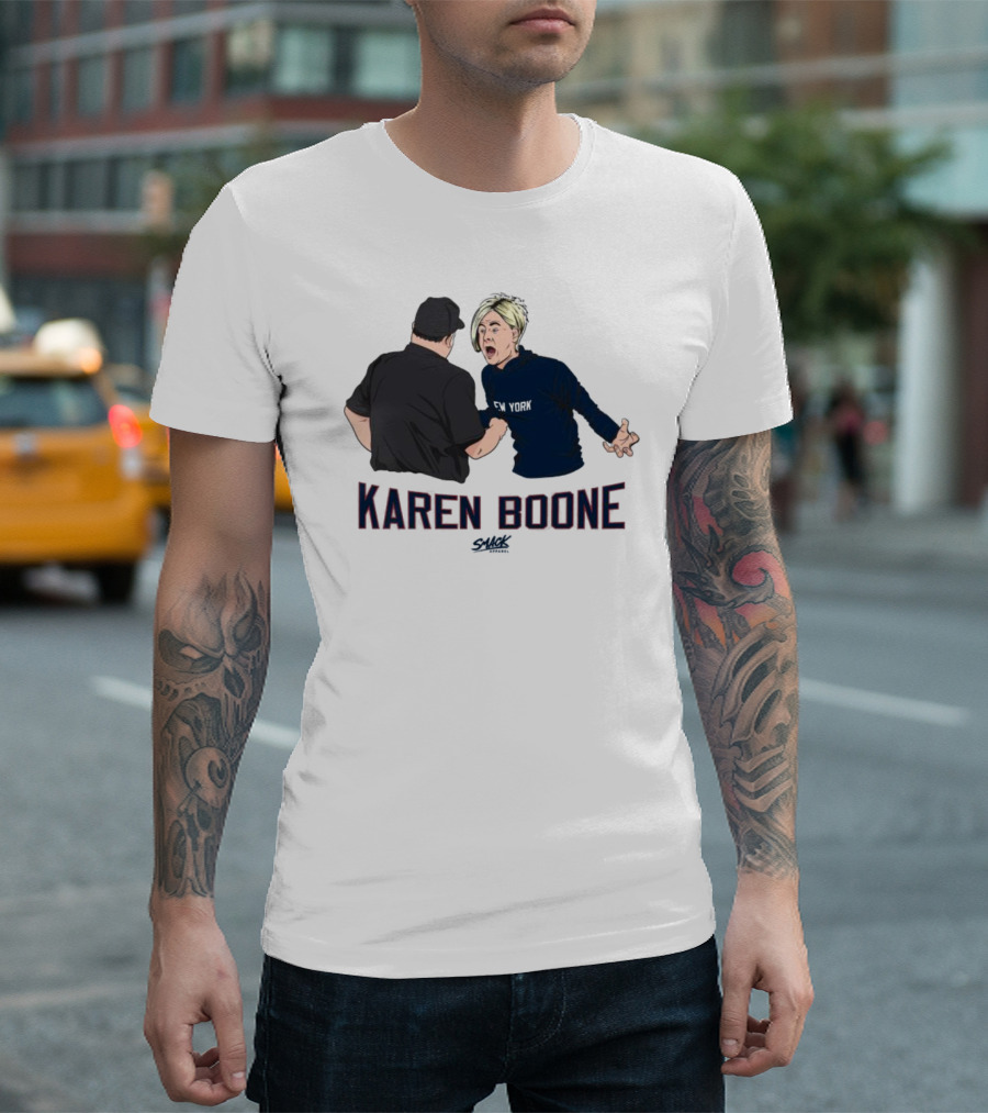 Karen Boone Aaron Boone New York Baseball Meme T-Shirt