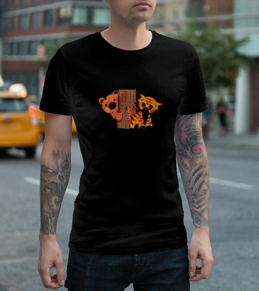 Team Identity Crisis Bear and Tiger Peek T-Shirt