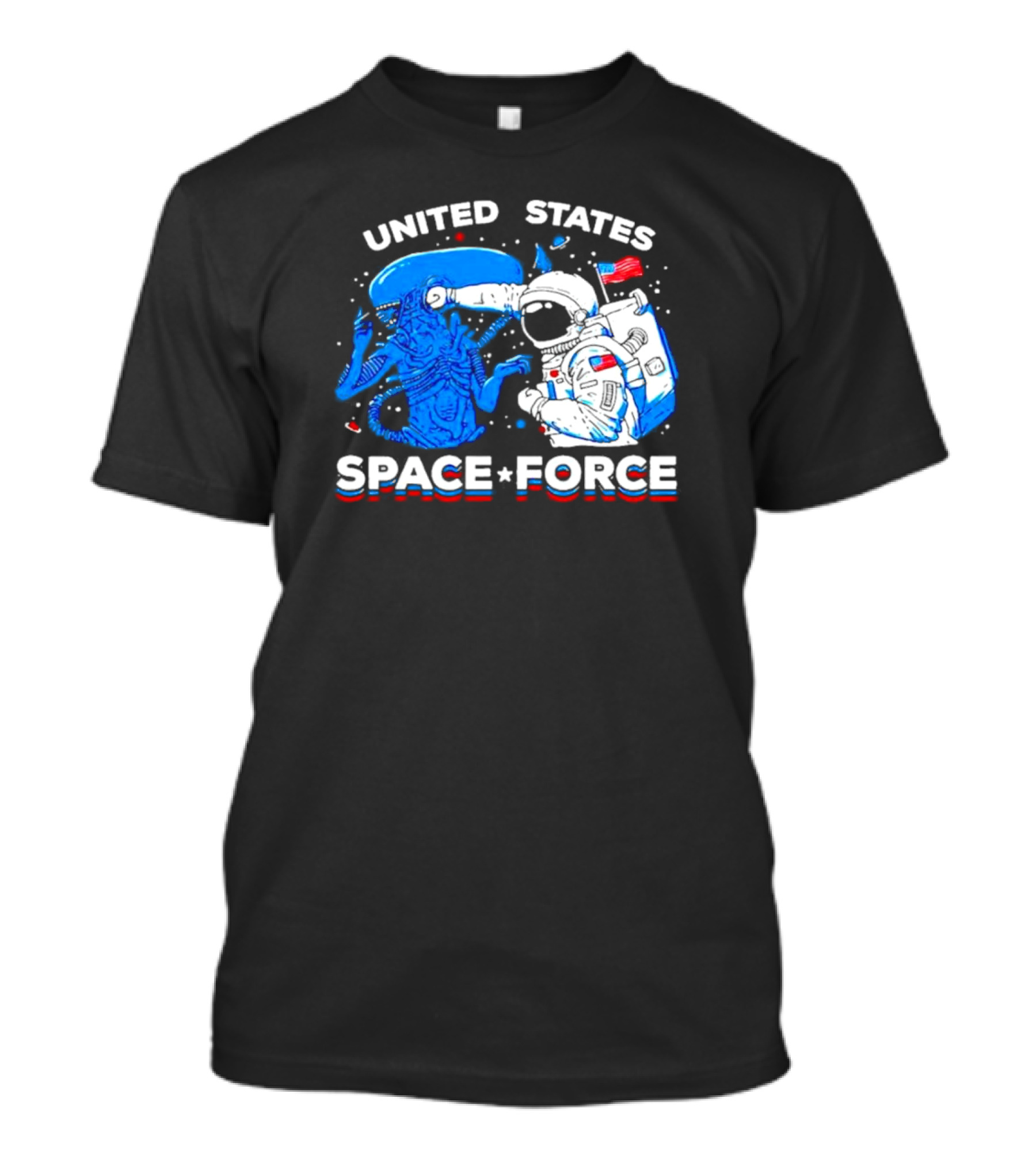 United States Space Force Alien And Astronaut Encounter T-Shirt