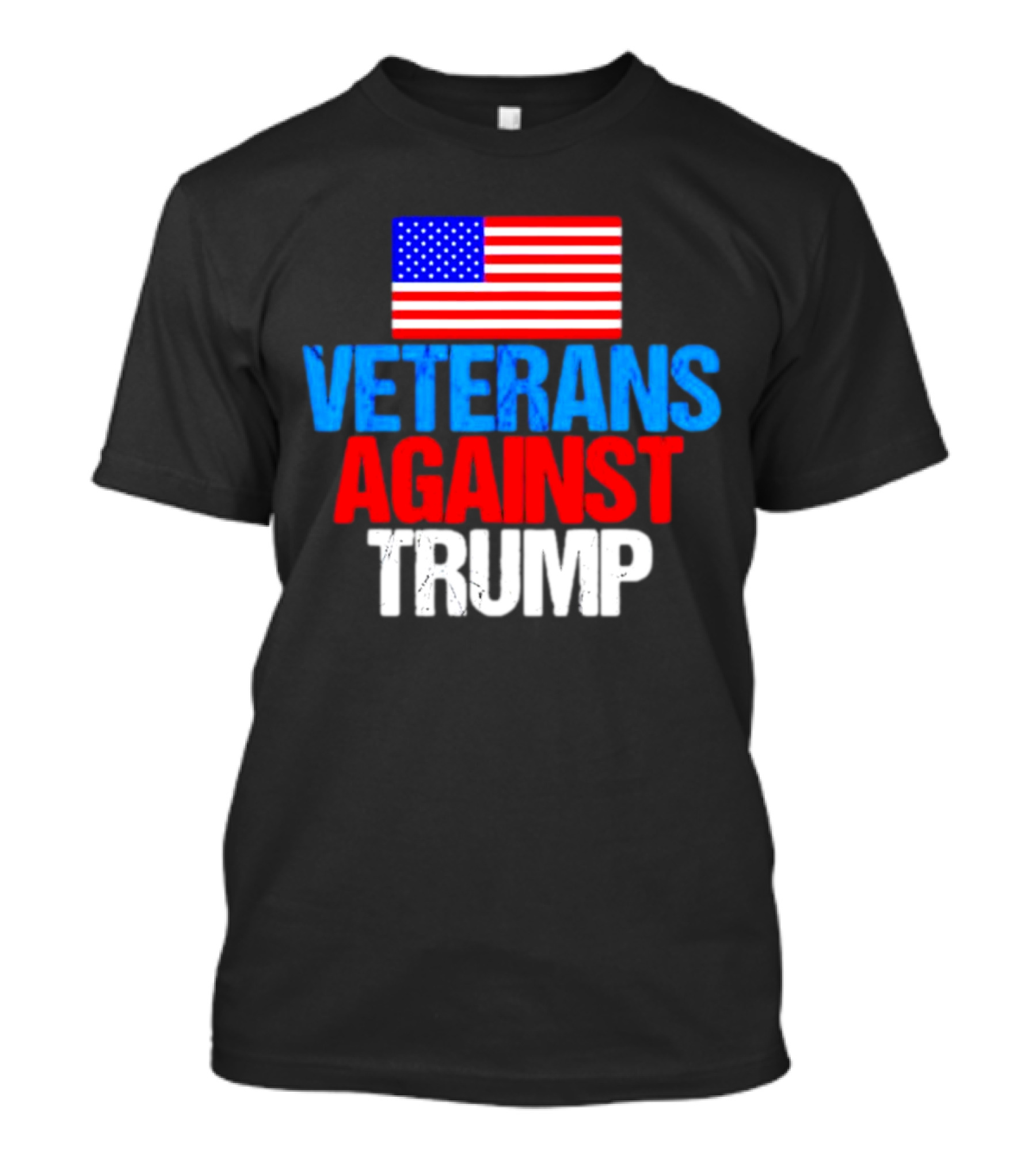 Veterans Against Trump With USA Flag T-Shirt