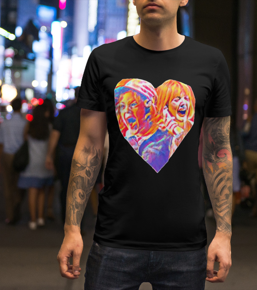 Vintage Movie Scream Drew Barrymore Heart Shaped T-Shirt