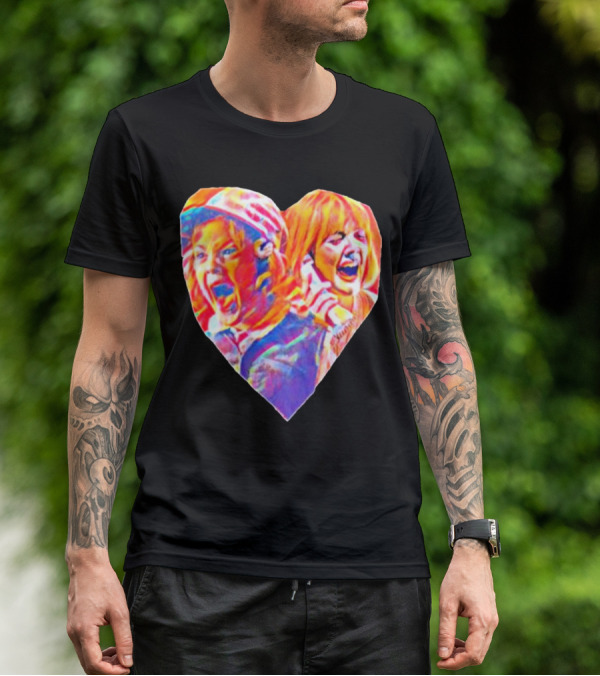 Vintage Movie Scream Drew Barrymore Heart Shaped T-Shirt