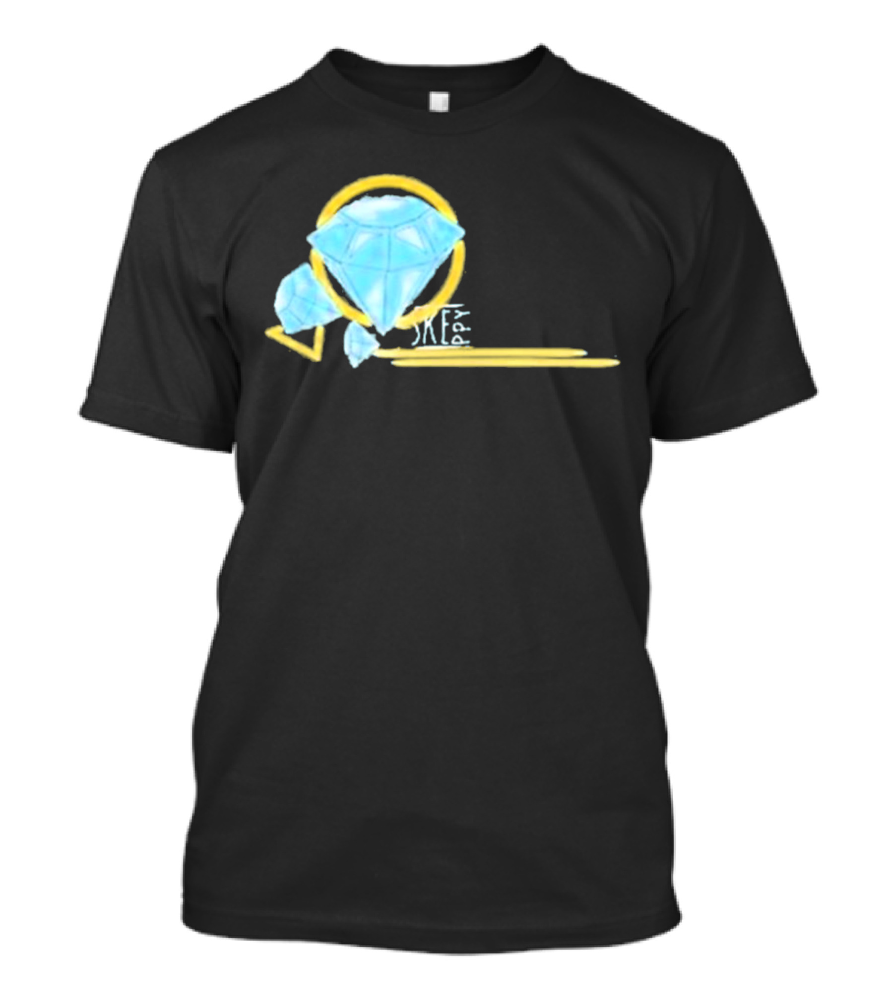Skeppy Merchandise Geo Diamond Sketch Artist Signature T-Shirt