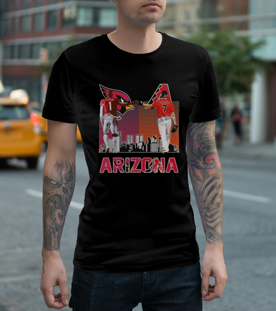 Arizona Cardinals Diamondbacks Kyler Murray and Corbin Carroll Signatures T-Shirt