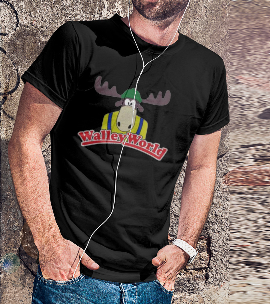 Marty Moose Walley World Mascot Retro Theme Park T-Shirt