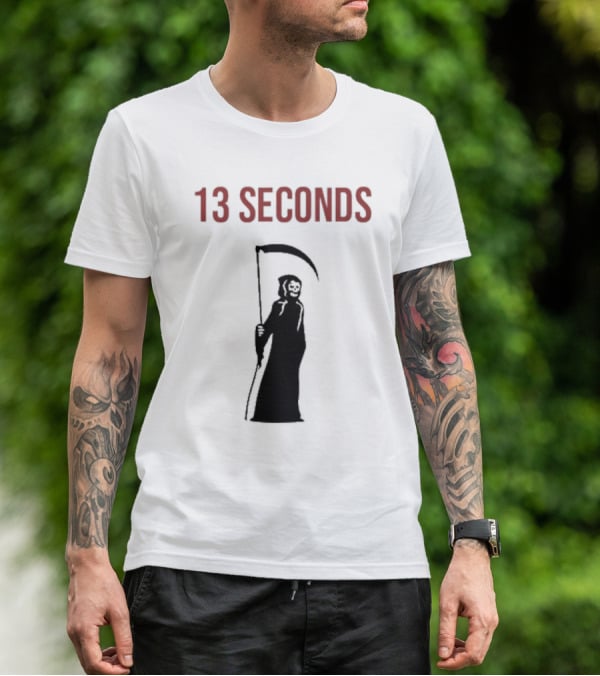 13 Seconds Fear The Reaper Grim Reaper Scythe T-Shirt