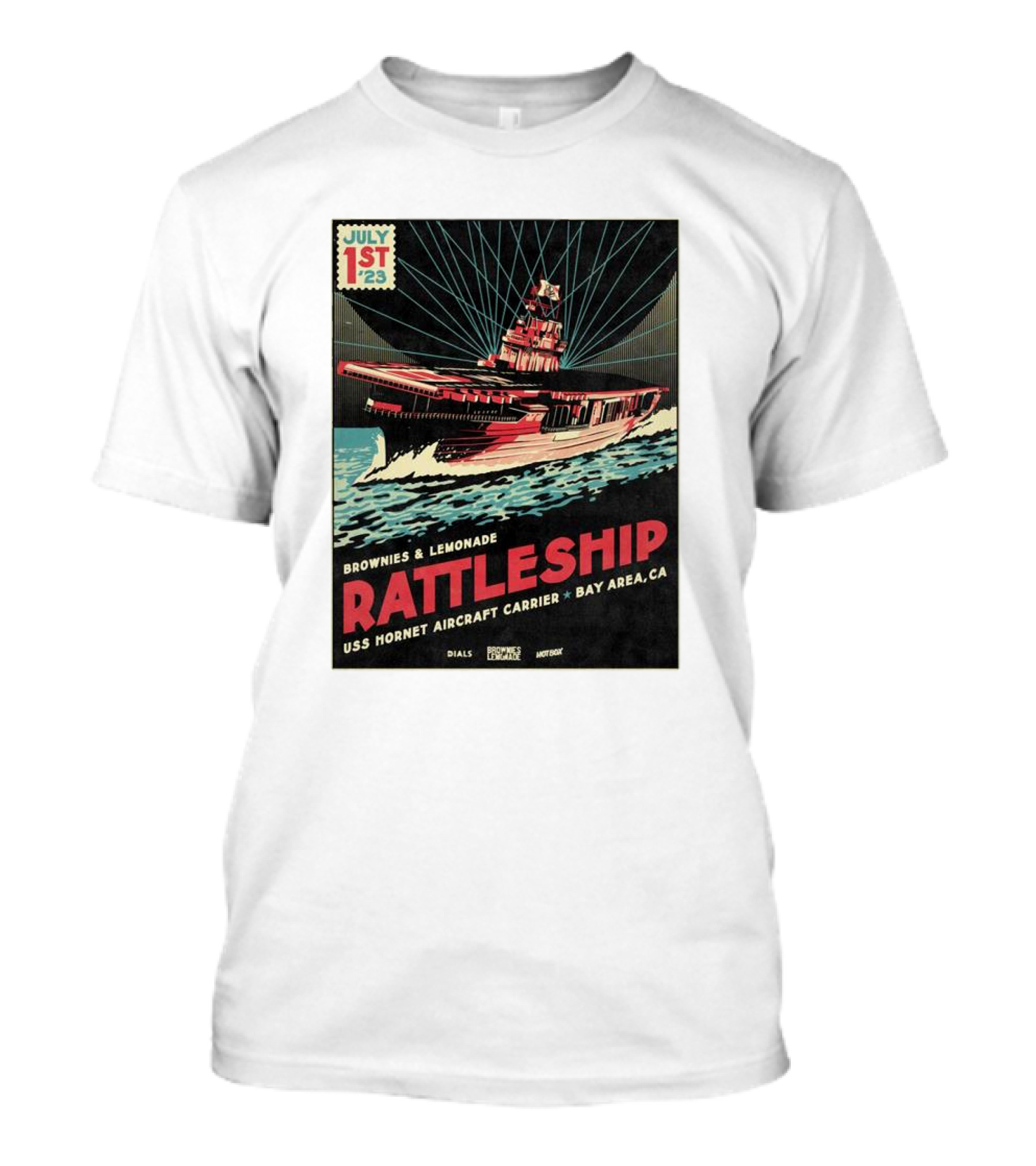 Brownies And Lemonade Rattleship USS Hornet Aircraft Carrier Bay Area CA July 1st 23 T-Shirt