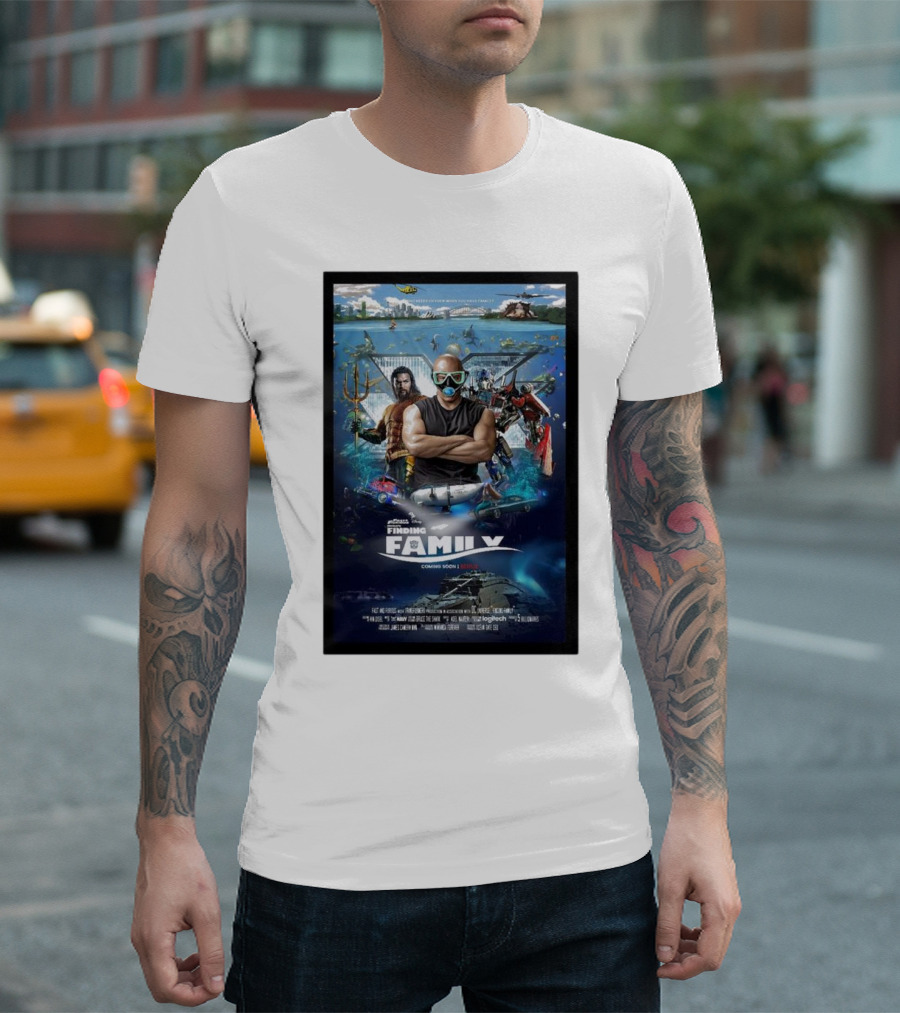 Fast and Furious Fast X Finding Family Aquaman Transformers Crossover T-Shirt