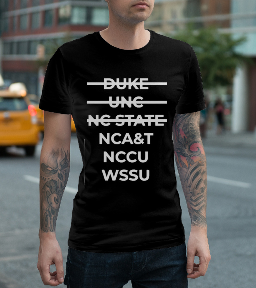 HomecomingSZN Merch NCA&T NCCU WSSU Duke UNC NC State Crossover T-Shirt