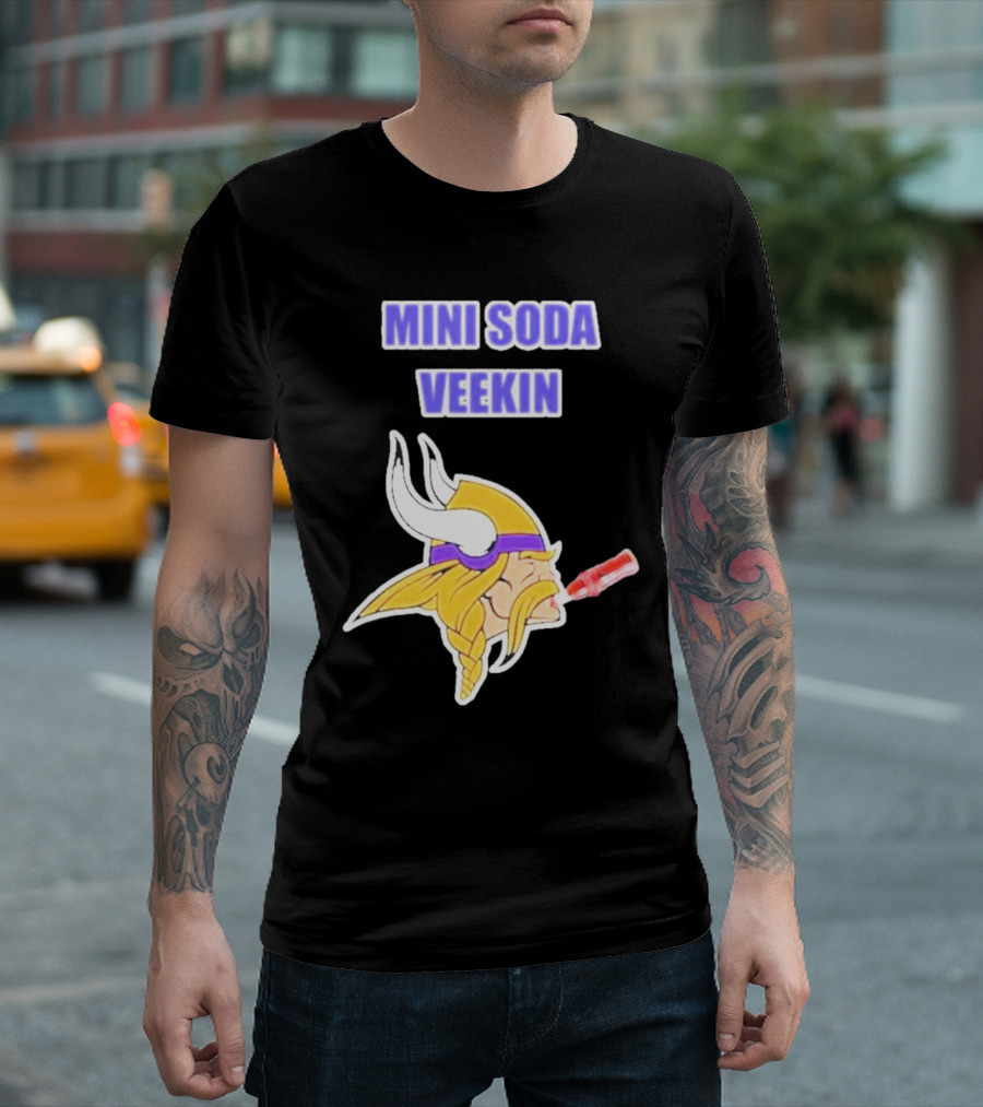 MINI SODA VEEKIN Viking Drinking Soda T-Shirt