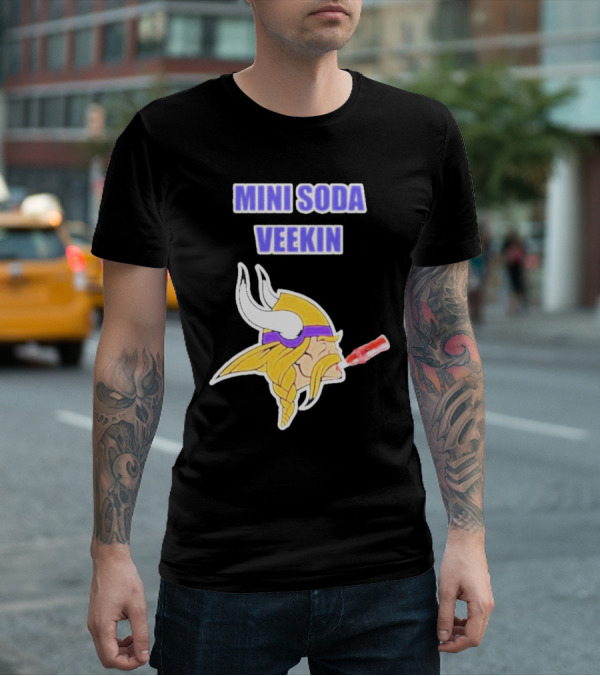 MINI SODA VEEKIN Viking Drinking Soda T-Shirt