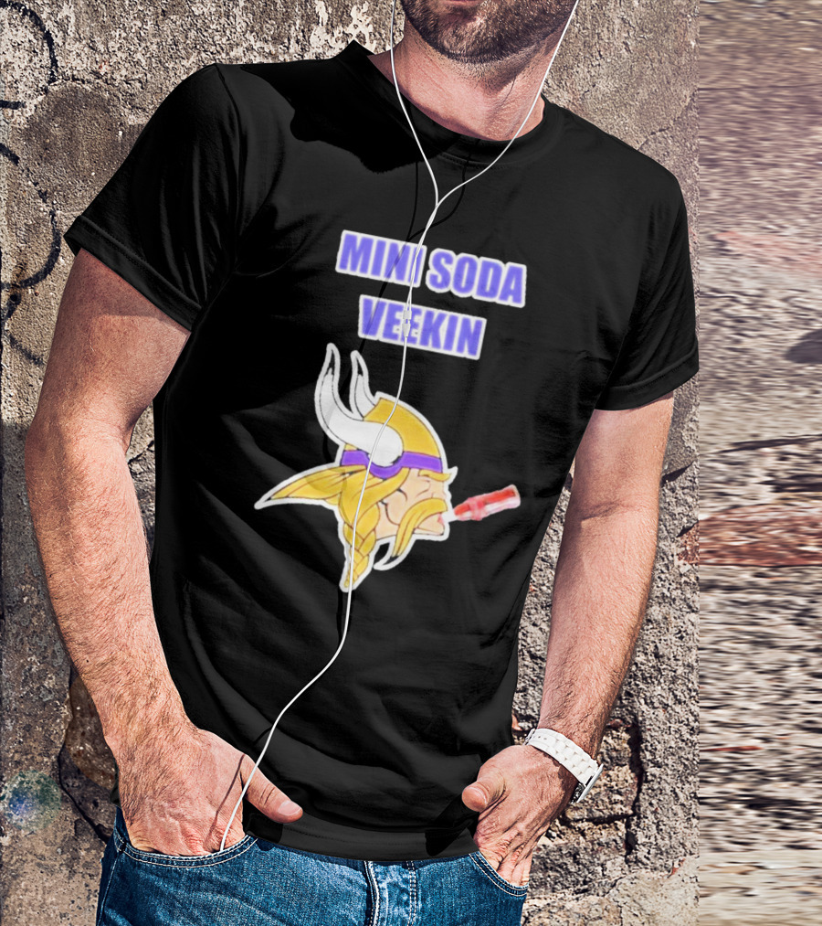 MINI SODA VEEKIN Viking Drinking Soda T-Shirt