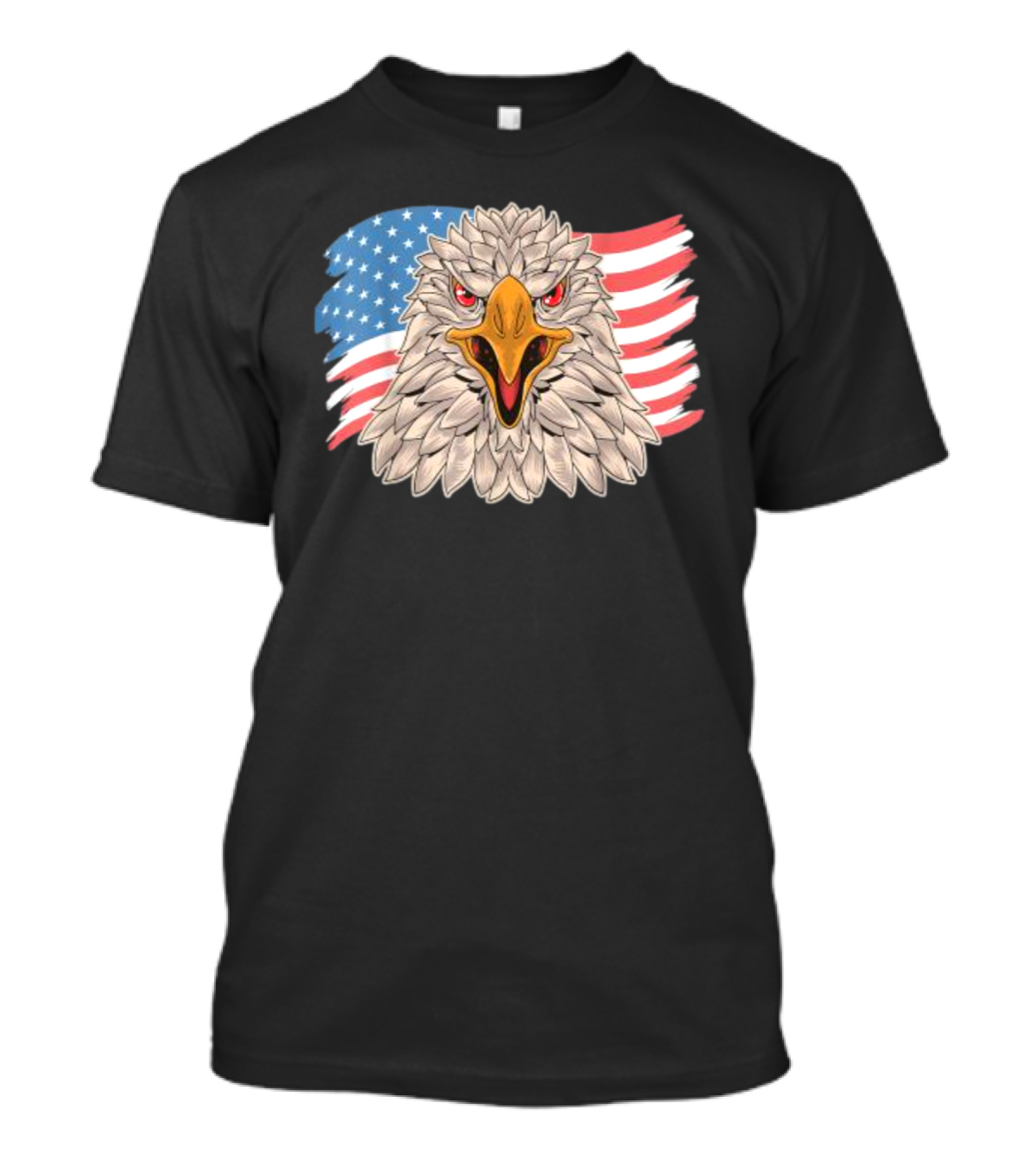 Eagle USA Flag Patriotic Veteran 4th Of July T-Shirt