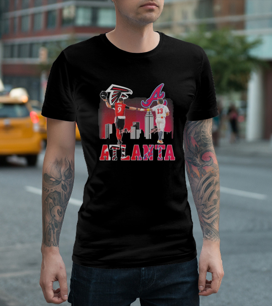 Atlanta Falcons Ridder Braves Acuna Jr City Champions T-Shirt