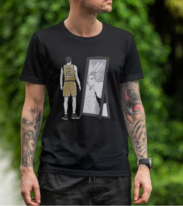 Austin Reaves Mirror GOAT Los Angeles Lakers Basketball Player Reflects Greatness T-Shirt