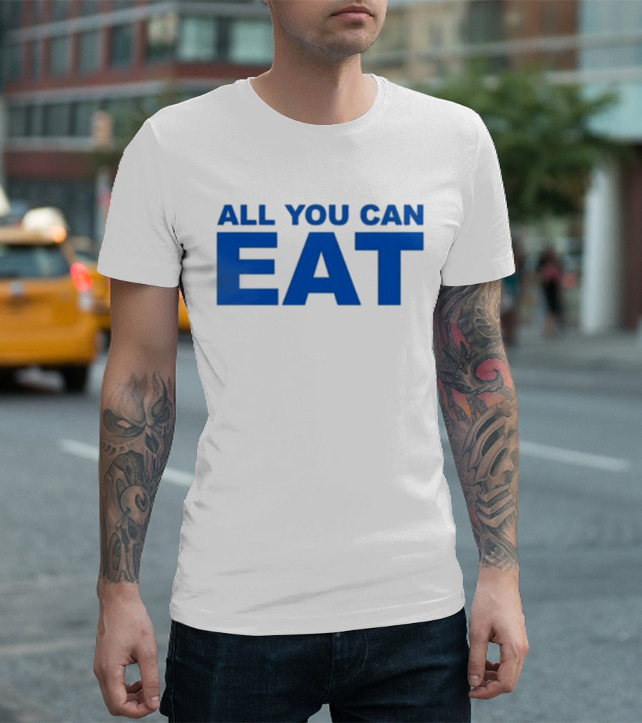 Sappy All You Can Eat Blue Letters T-Shirt