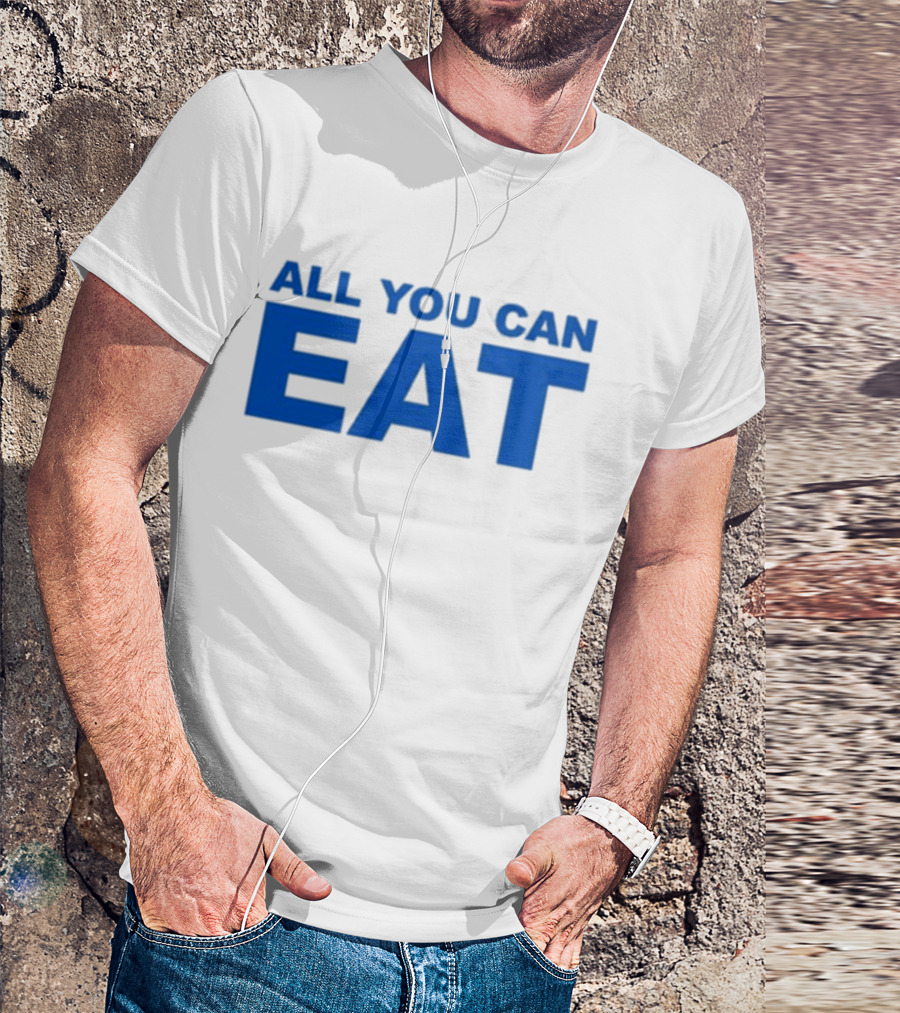 Sappy All You Can Eat Blue Letters T-Shirt
