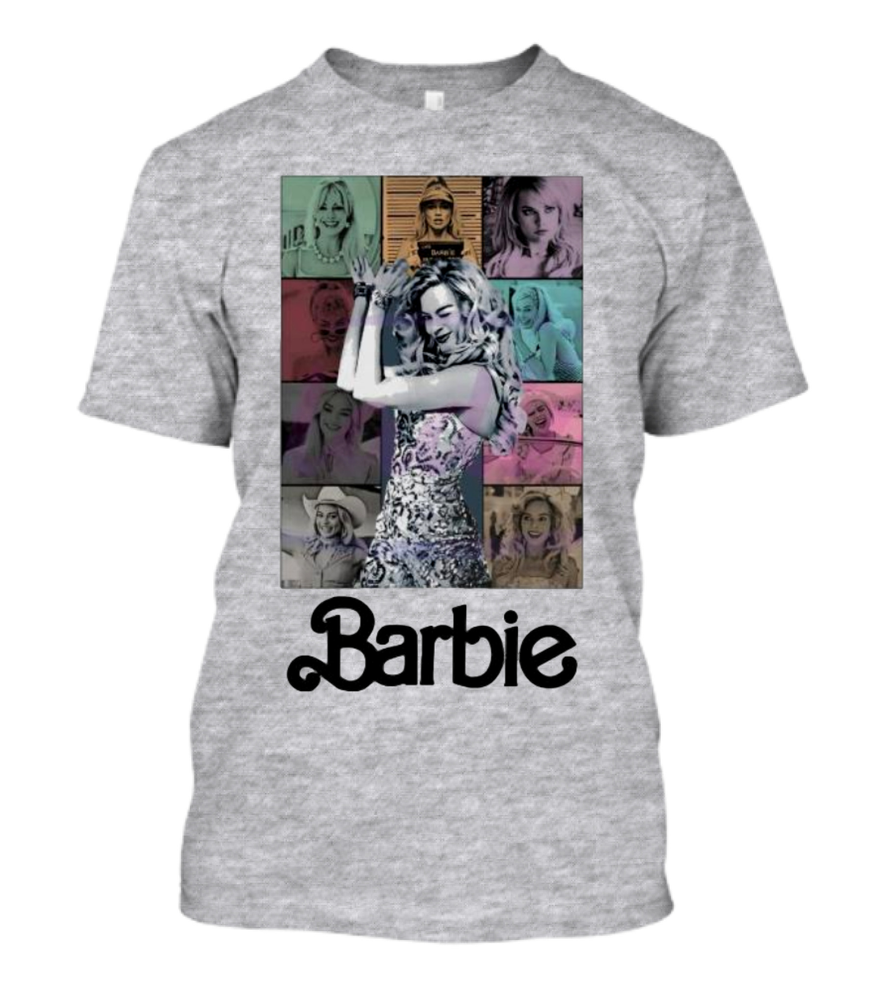 Barbie Movie Collage Eras Tour Styles T-Shirt