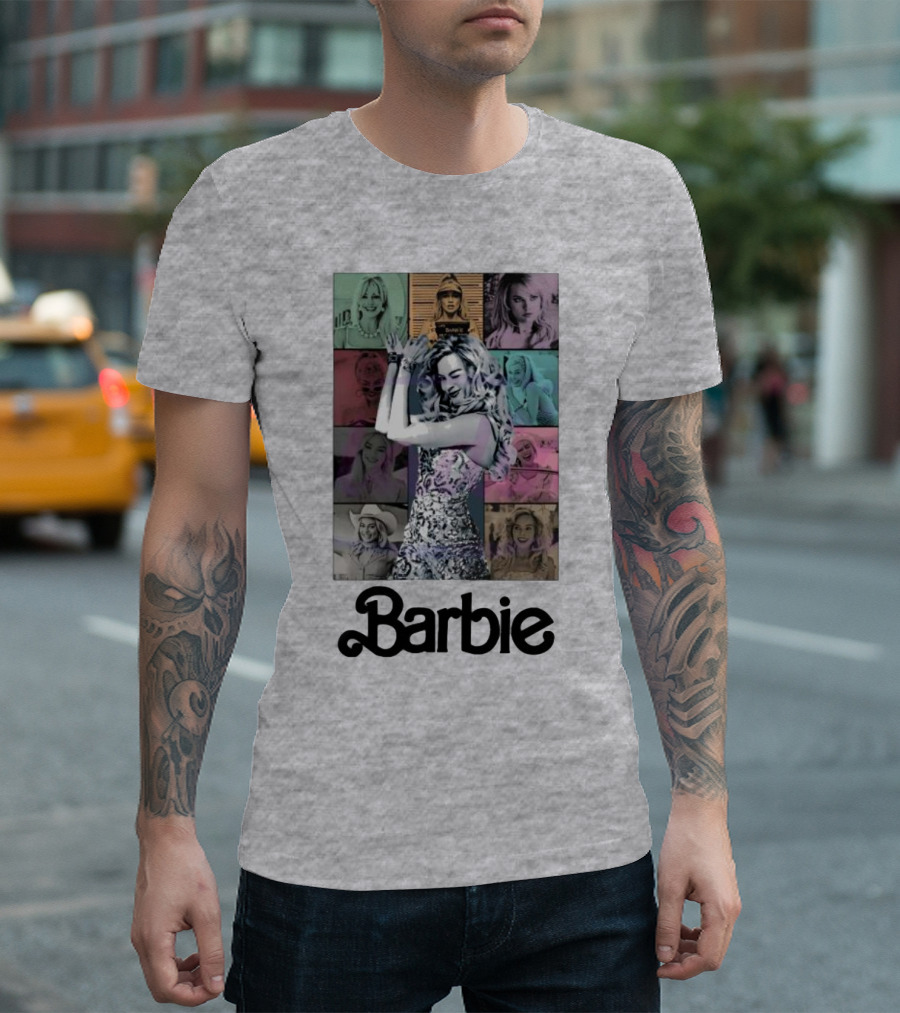 Barbie Movie Collage Eras Tour Styles T-Shirt