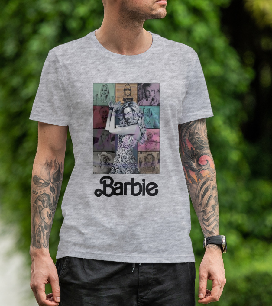Barbie Movie Collage Eras Tour Styles T-Shirt