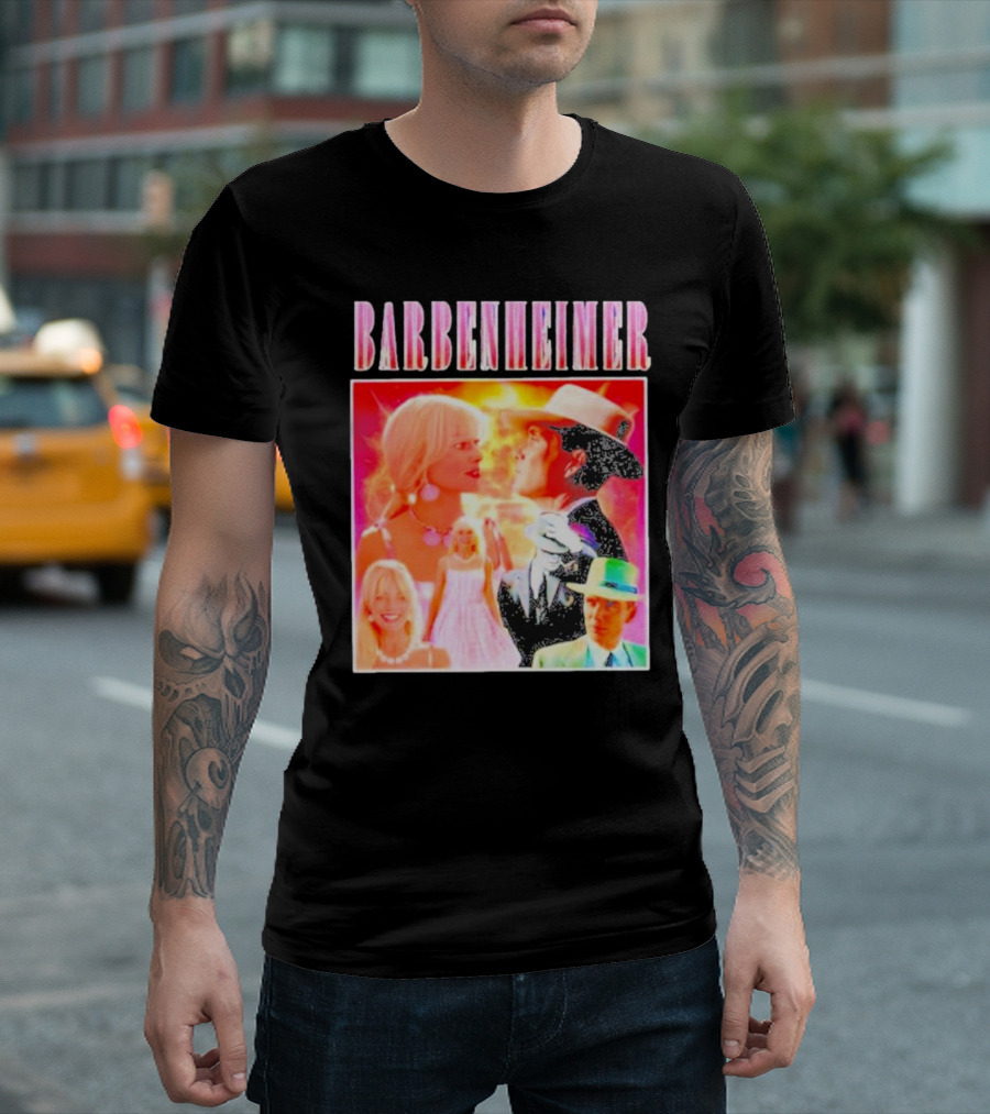 Barbenheimer Oppenheimer Barbie Movie Mashup T-Shirt
