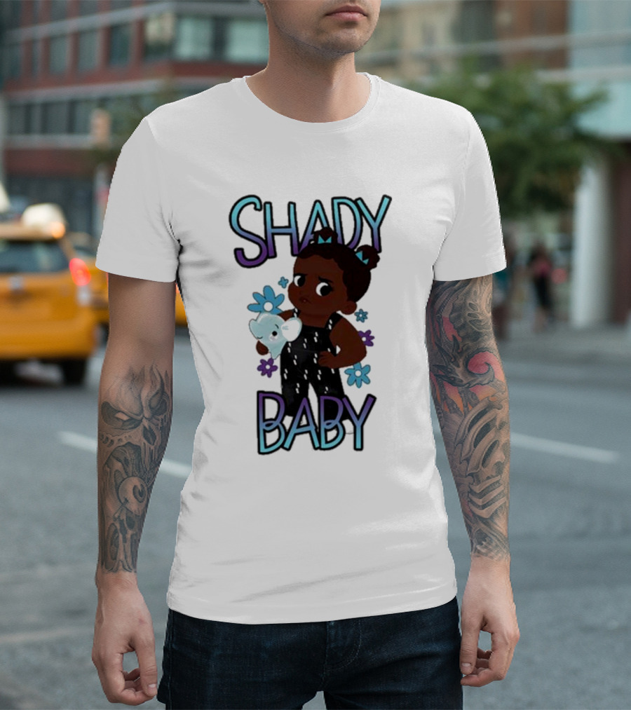 Shady Baby Danilo Cute Floral Panda Graphics T-Shirt