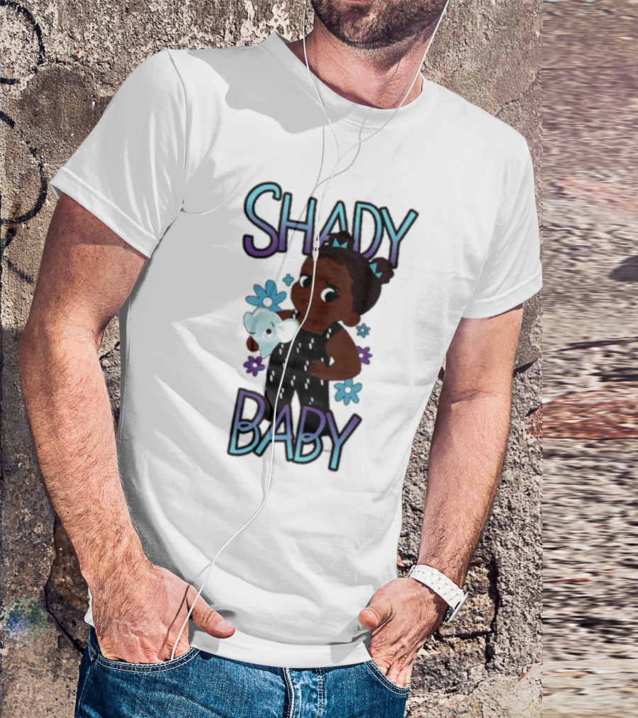 Shady Baby Danilo Cute Floral Panda Graphics T-Shirt