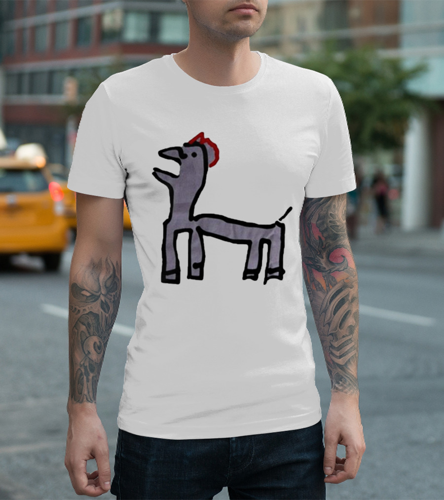 Jeremy Frieser Kimpie Paarntie Drawing with Red Mane T-Shirt