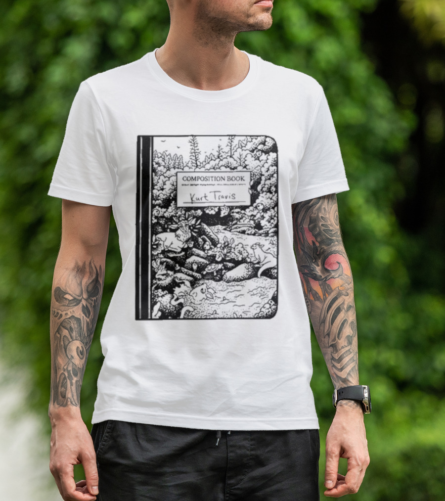 Kurt Travis Esque Records Composition Book T-Shirt
