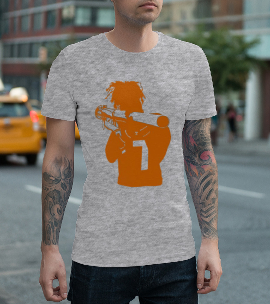 Bigorangeheupel Bazooka Joe 7 Football Player T-Shirt