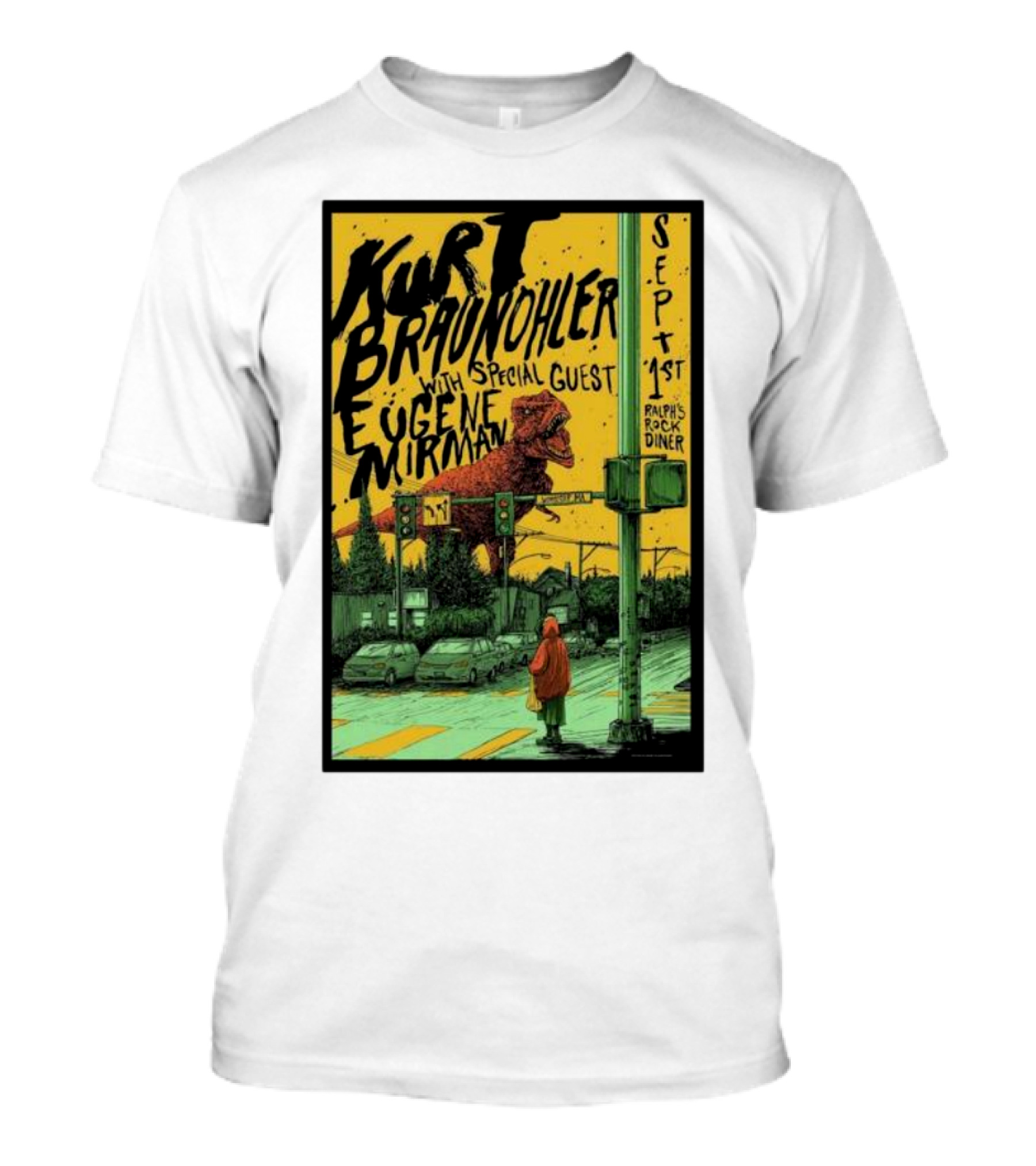Kurt Braunohler With Special Guest Eugene Mirman September 1st Ralph's Rock Diner T-Shirt