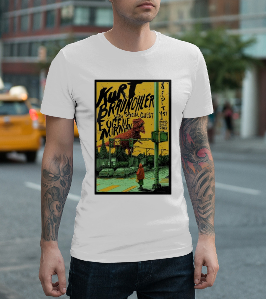 Kurt Braunohler With Special Guest Eugene Mirman September 1st Ralph's Rock Diner T-Shirt