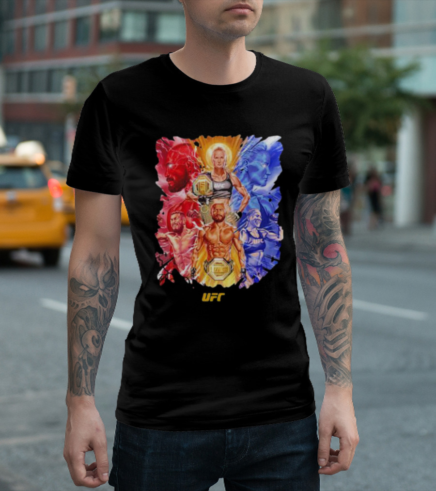 UFC 255 Artist Series Event Champions T-Shirt