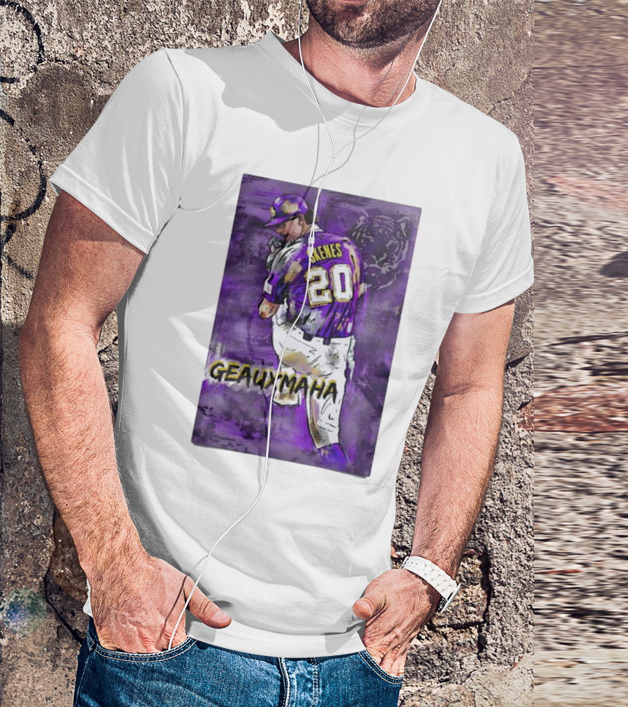 Paul Skenes Geauxmaha LSU Tigers Baseball T-Shirt