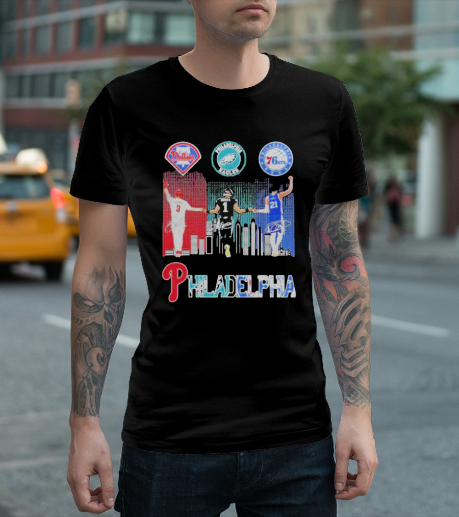 Philadelphia Phillies Eagles 76ers Harper T-Shirt
