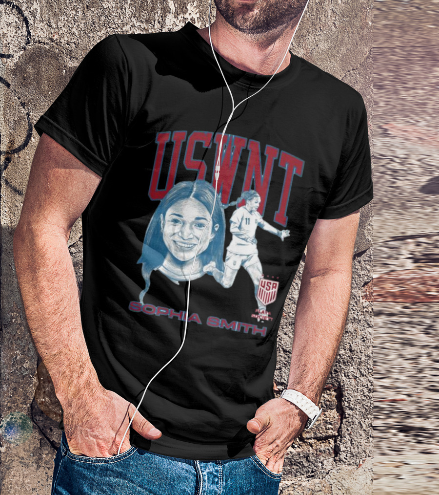 USWNT Playa Society Sophia Smith USA Soccer T-Shirt
