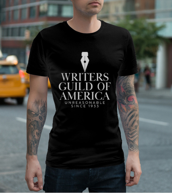 David H. Steinberg Writers Guild Of America Unreasonable Since 1933 Pen Nib T-Shirt