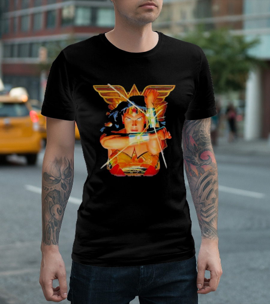 Wonder Woman Bracelets Deflection Wings Emblem T-Shirt
