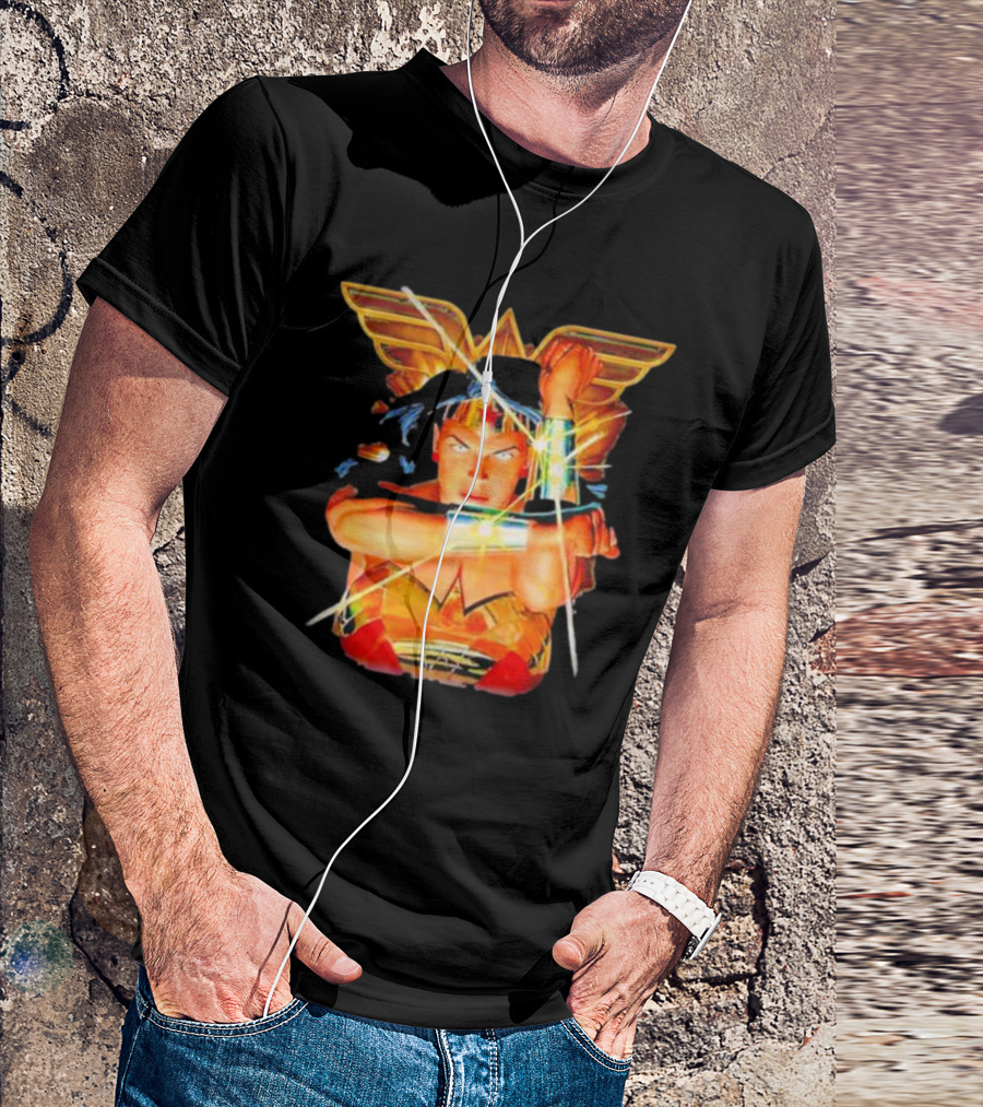 Wonder Woman Bracelets Deflection Wings Emblem T-Shirt