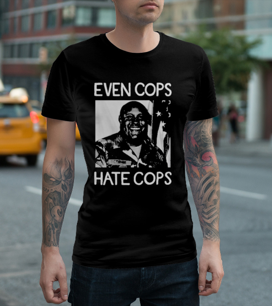 Even Cops Hate Cops Christopher Dorner American Flag T-Shirt
