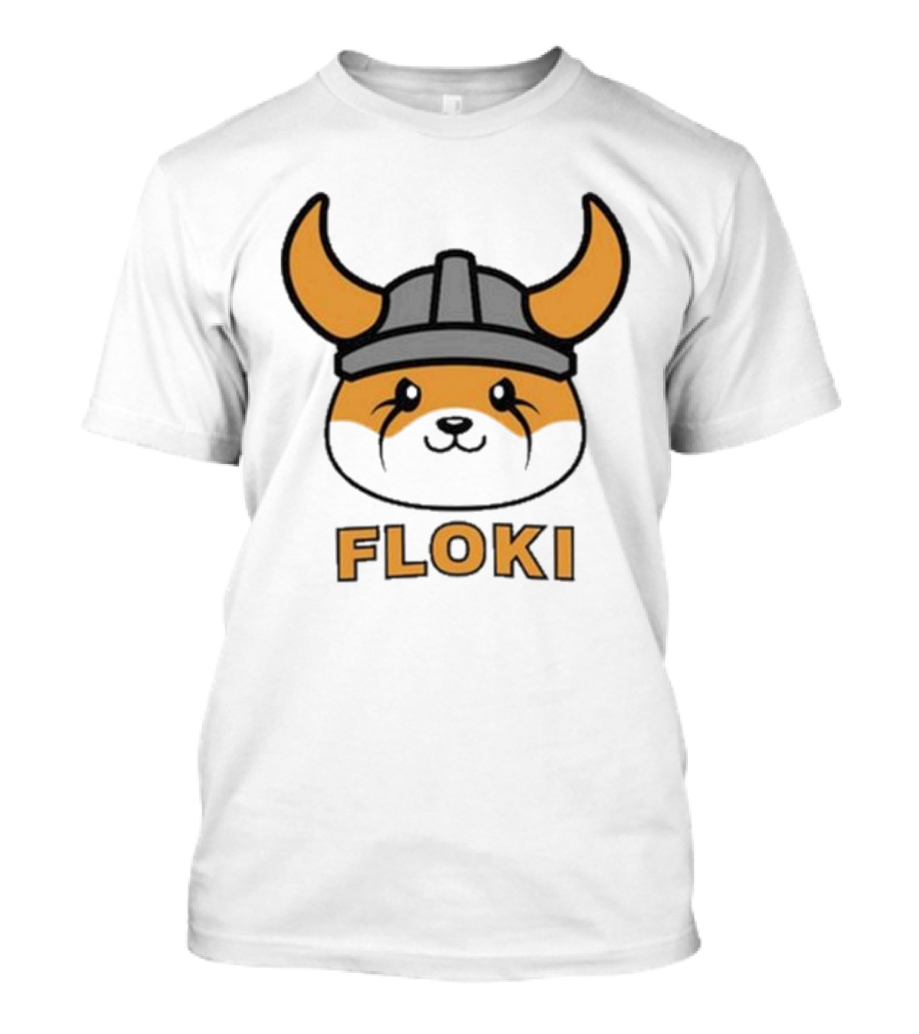 Floki Viking Helmet Cartoon Face T-Shirt