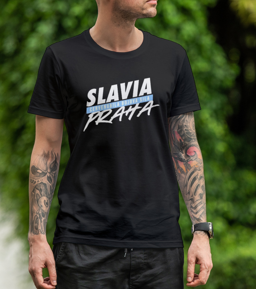 Slavia Cervenobila Bojova Sila Praha T-Shirt