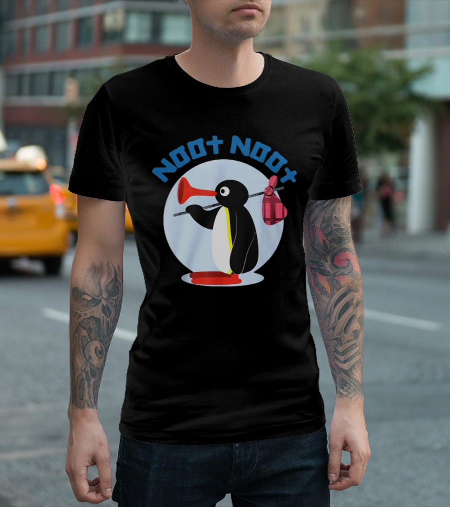 NOOT NOOT Pingu Penguin Red Horn Backpack Circle T-Shirt