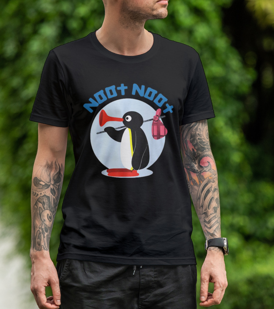 NOOT NOOT Pingu Penguin Red Horn Backpack Circle T-Shirt