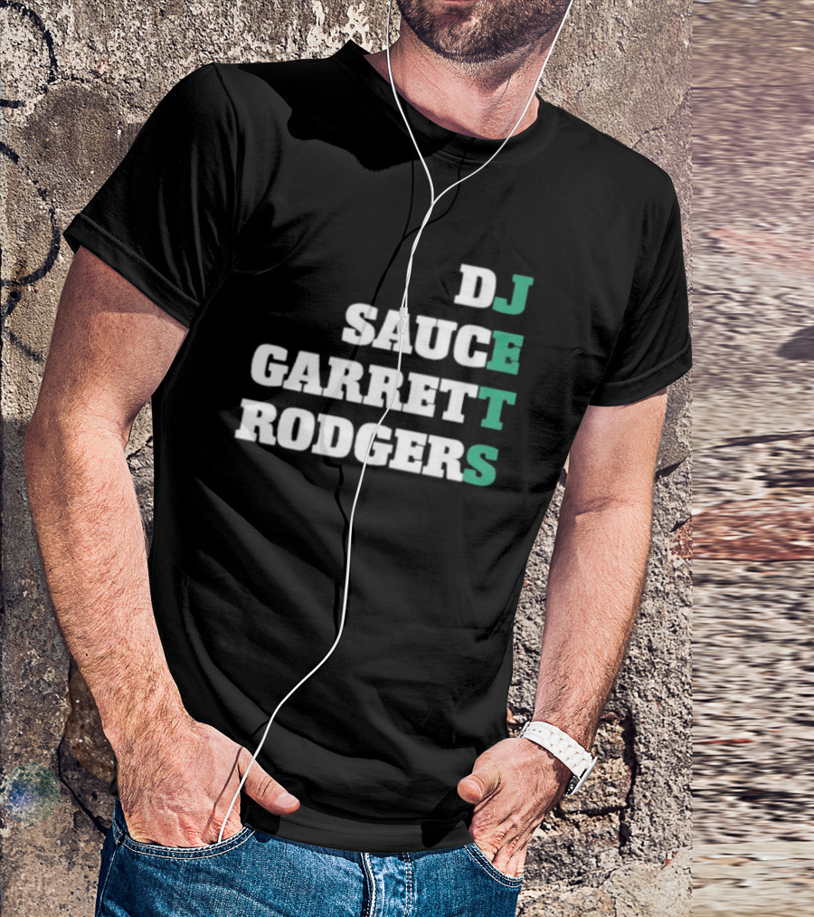 DJ Sauce Garrett Rodgers New York Jets T-Shirt